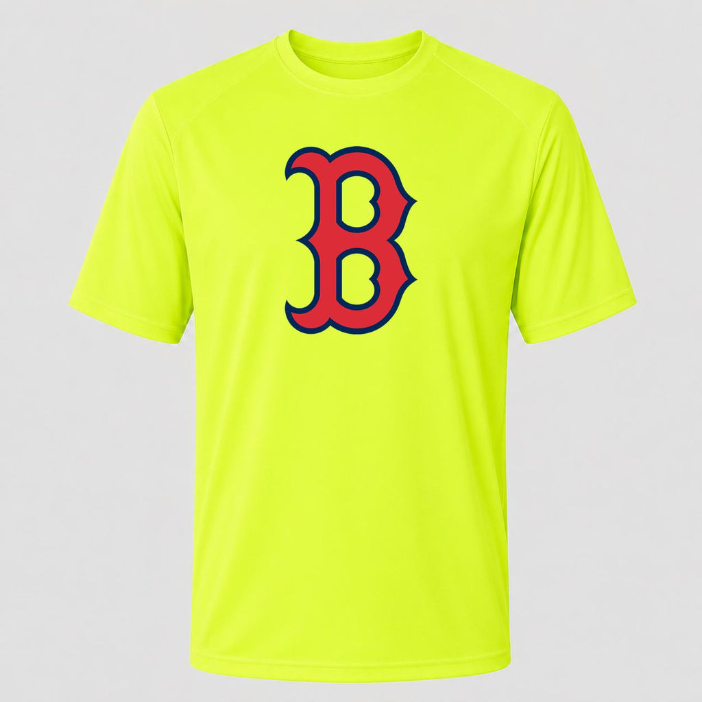 Men's Boston Red Sox Performance T-Shirt - Safety Green