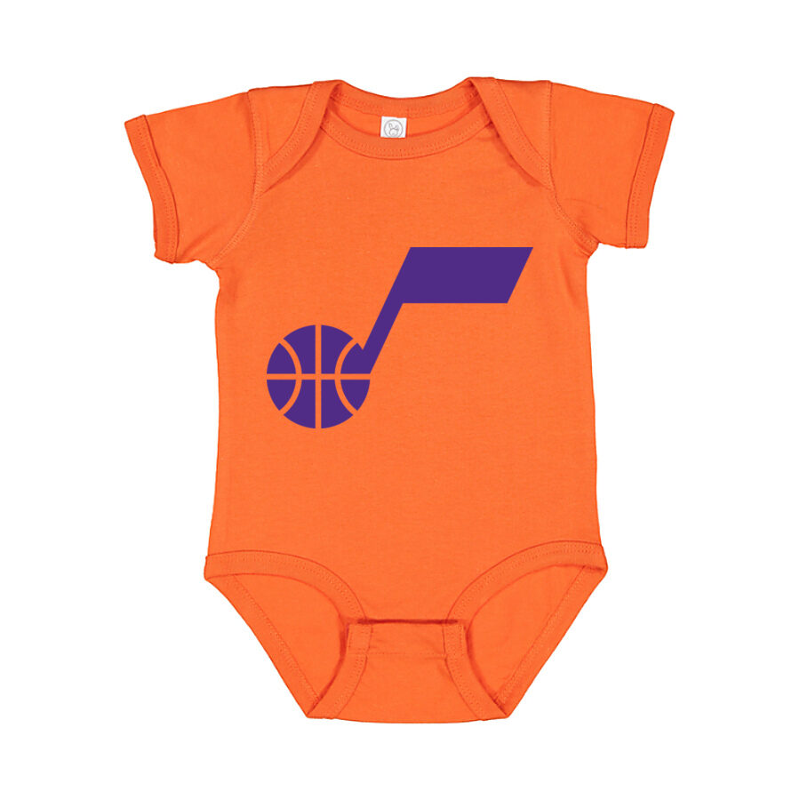Utah Jazz Baby Romper Onesie - Orange