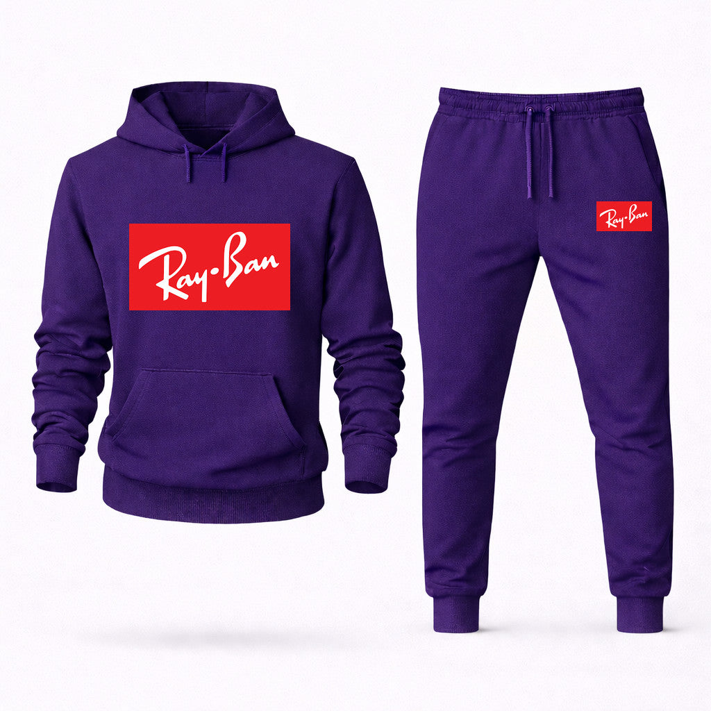 Ray-Ban Hoodie and Joggers Set - Purple