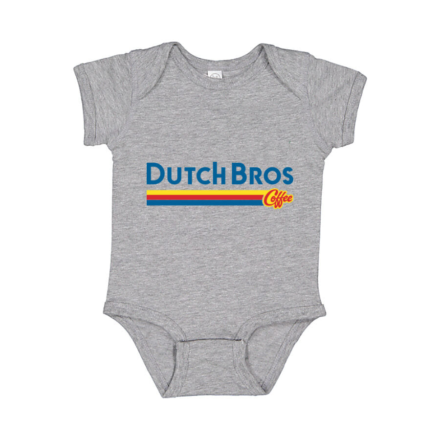 Dutch Bros Coffee Baby Romper Onesie - Gray