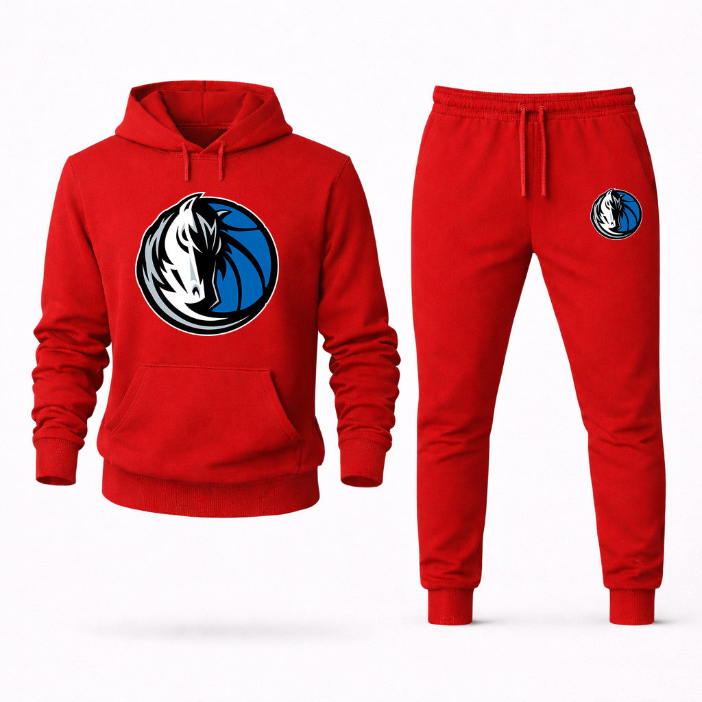 Dallas Mavericks Hoodie and Joggers Set - Red