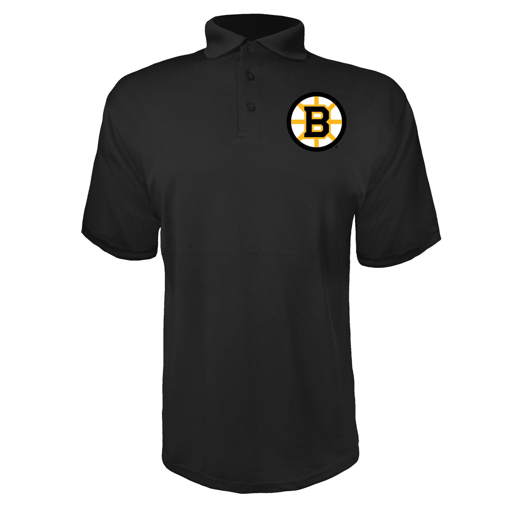 Boston Bruins Black polyester polo
