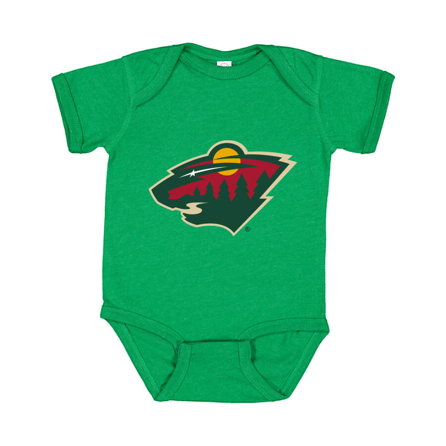 Minnesota Wild Baby Romper Onesie - Green