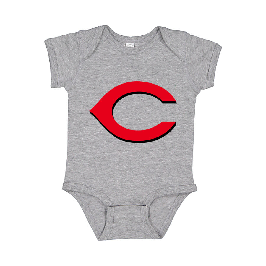 Cincinnati Reds Baby Romper Onesie - Gray