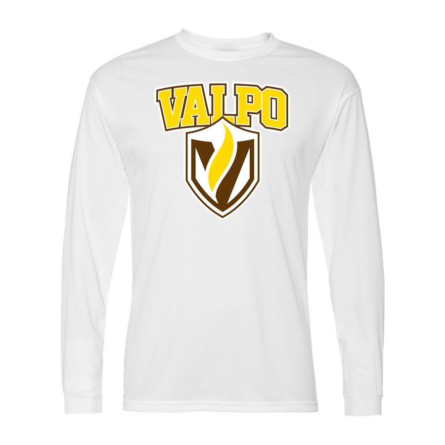 Men's Valparaiso Crusaders Polyester Long Sleeve T-Shirt - White