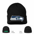 Seattle Seahawks Black Beanie Hat