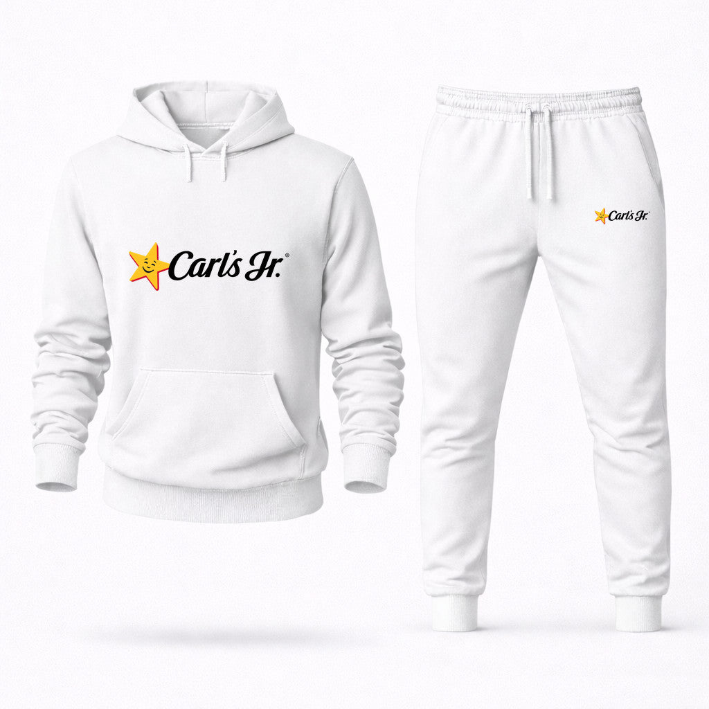 Carl's Jr. Hoodie and Joggers Set - White