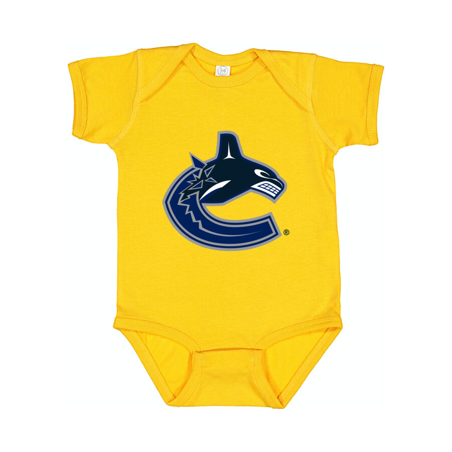 Vancouver Canucks Baby Romper Onesie - Yellow