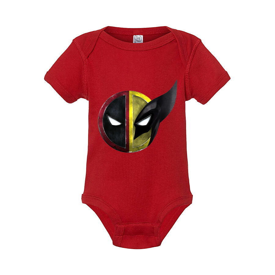 Deadpool & Wolverine Baby Romper Onesie - Red