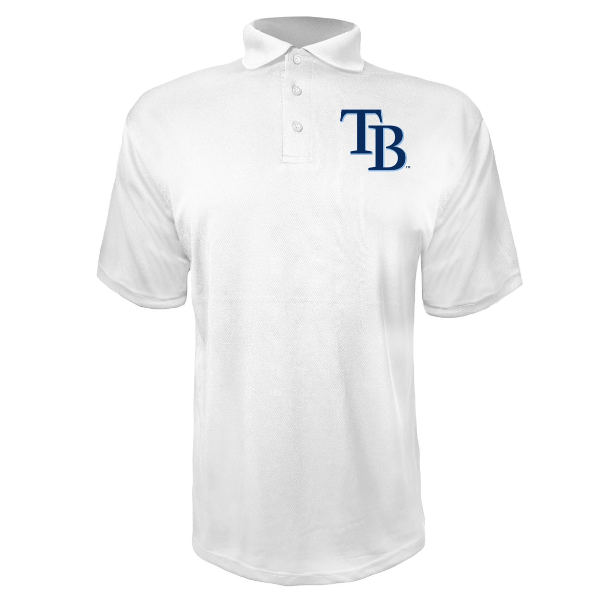 Tampa Bay Rays White polyester polo