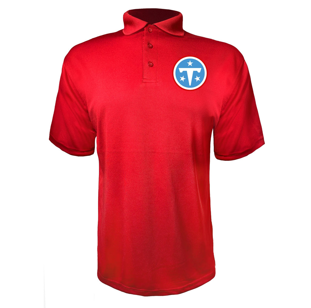 Tennessee Titans Red polyester polo