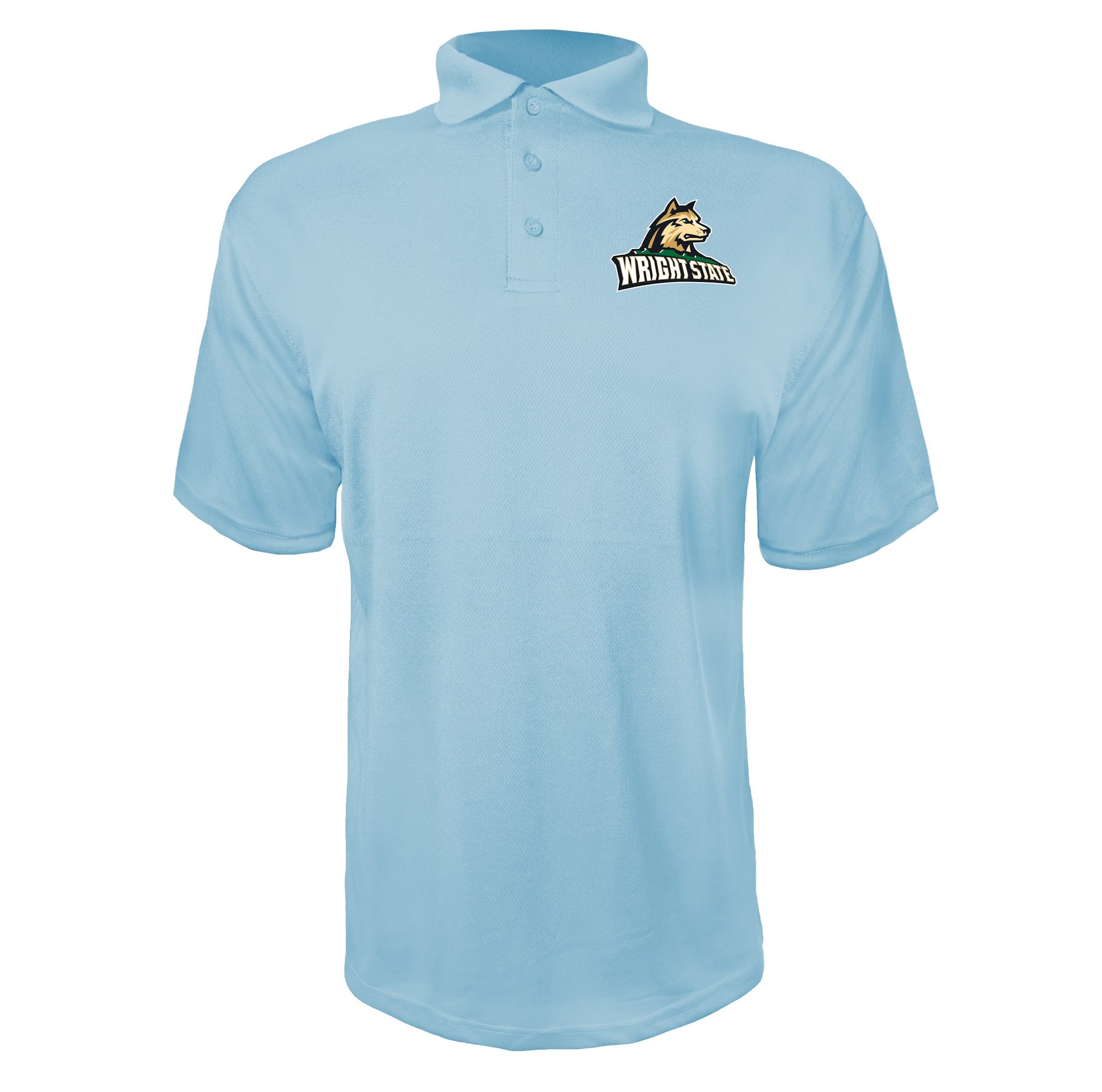 Wright State Raiders Sky Blue polyester polo