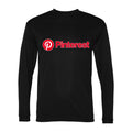 Men's pinterest Polyester Long Sleeve T-Shirt - Black