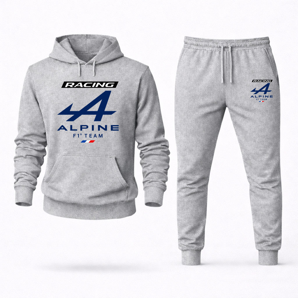Alpine F1 Team Hoodie and Joggers Set - Grey