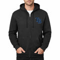 Men's Tampa Bay Rays Zipper Hoodie - Black