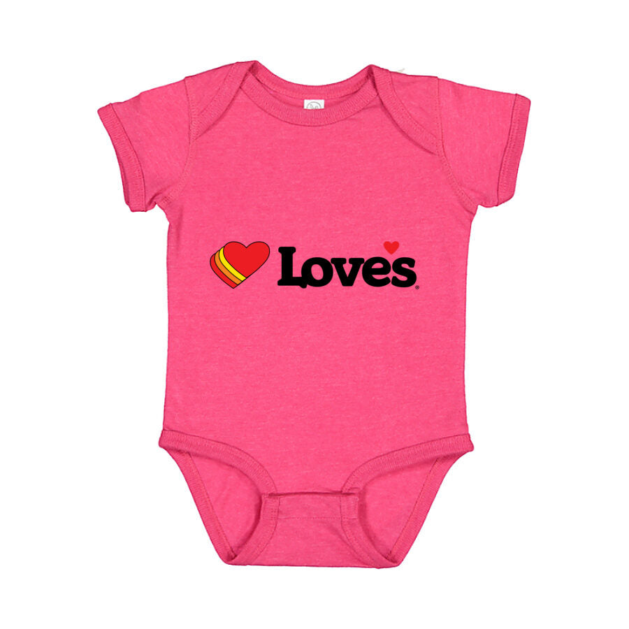 Love's Travel Stops Baby Romper Onesie - Pink