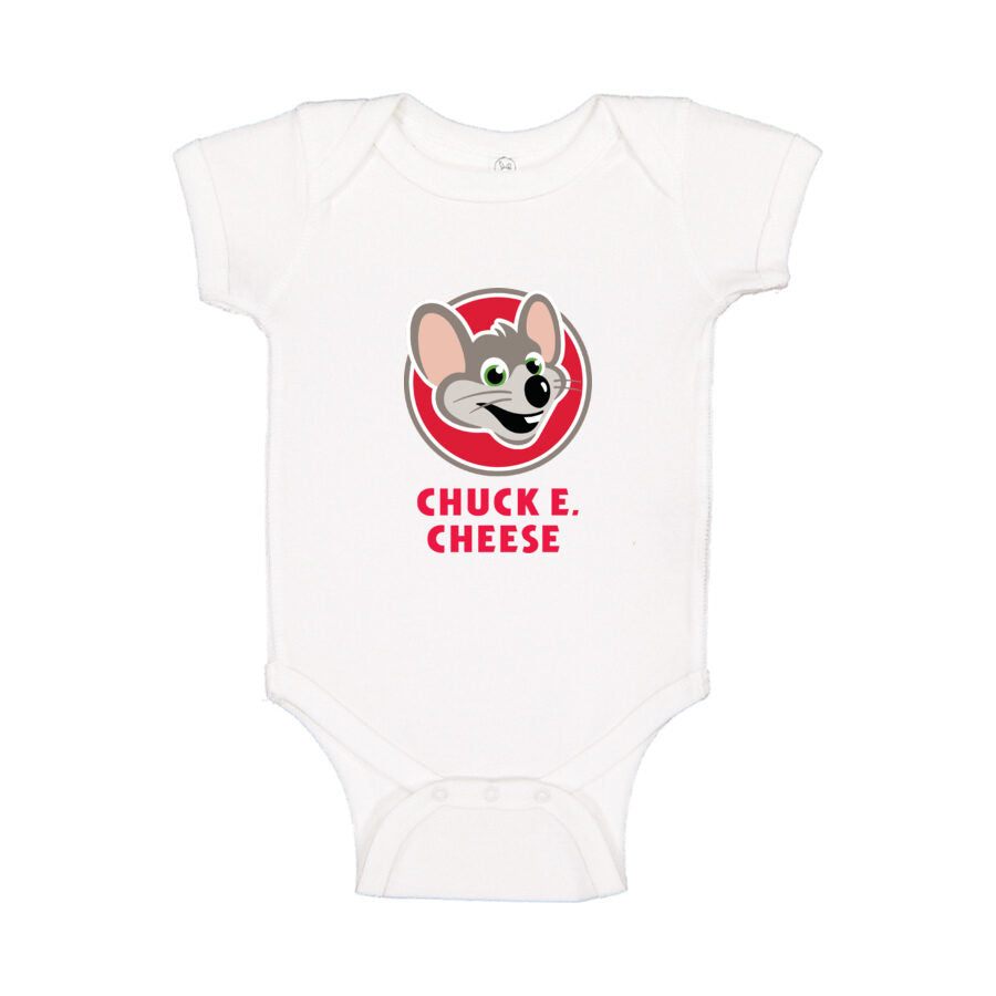 Chuck E. Cheese Baby Romper Onesie - White