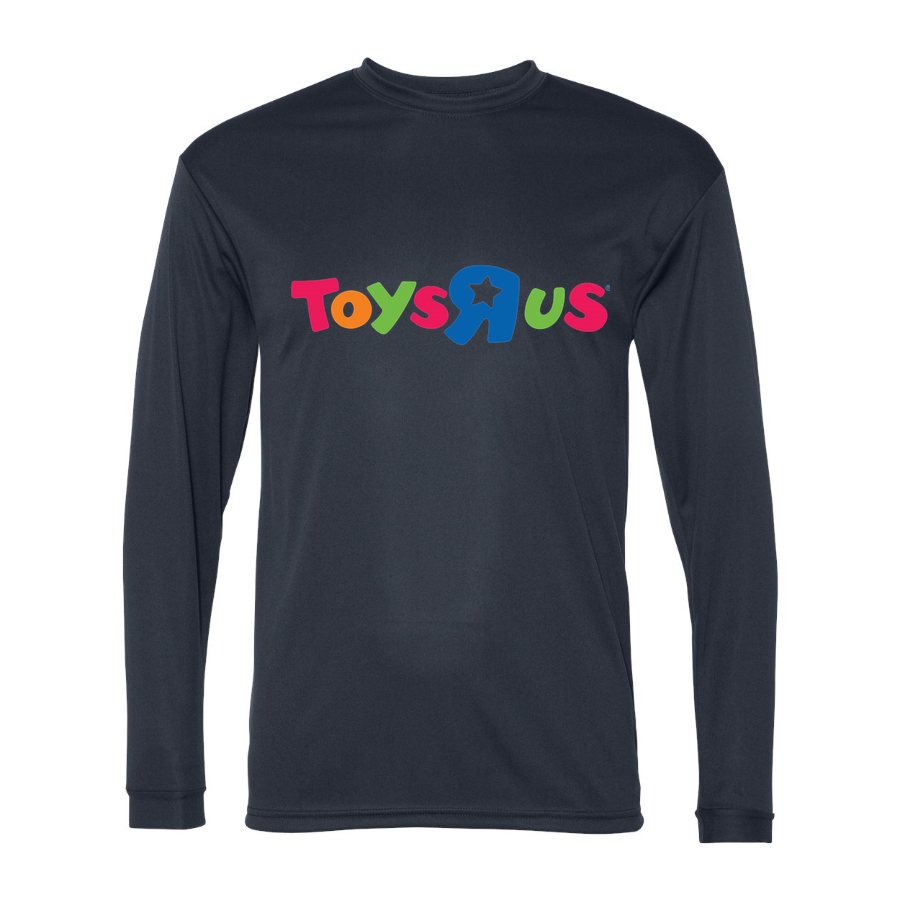 Men's Toys R Us Polyester Long Sleeve T-Shirt - Navy