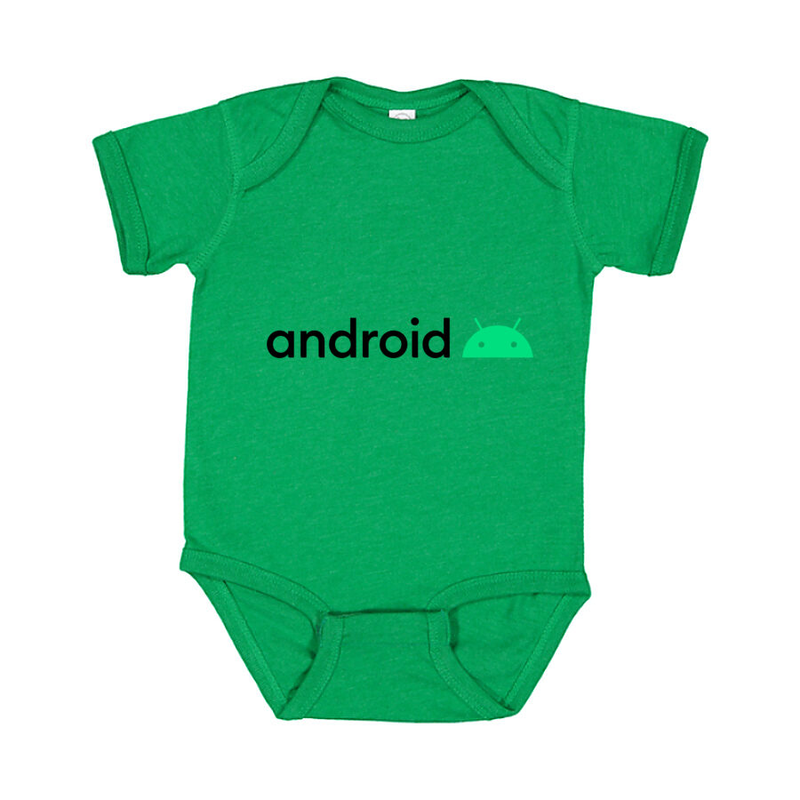 Android Baby Romper Onesie - Green