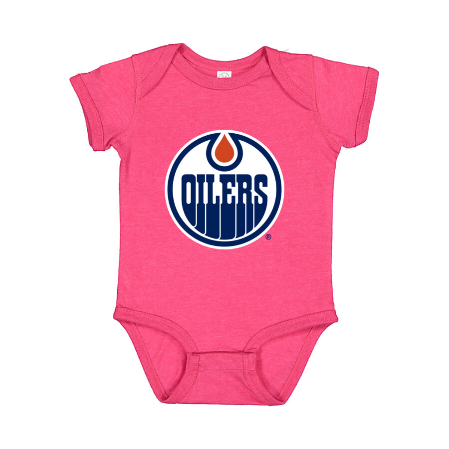 Edmonton Oilers Baby Romper Onesie - Pink
