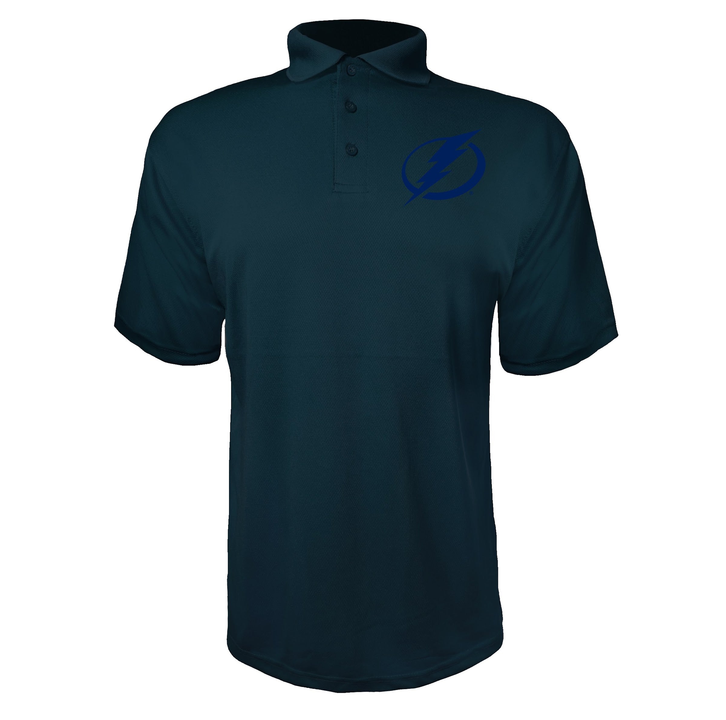 Tampa Bay Lightning Navy polyester polo