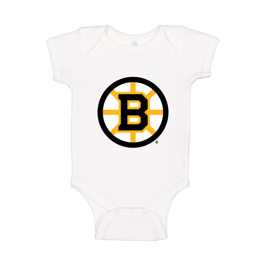 Boston Bruins Baby Romper Onesie - White