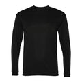 Men's Diadora Polyester Long Sleeve T-Shirt - Black