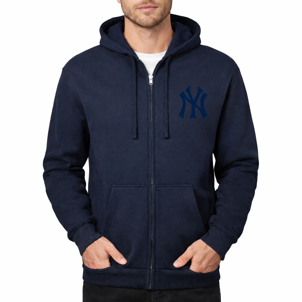 Men's New York Yankees Zipper Hoodie - Navy