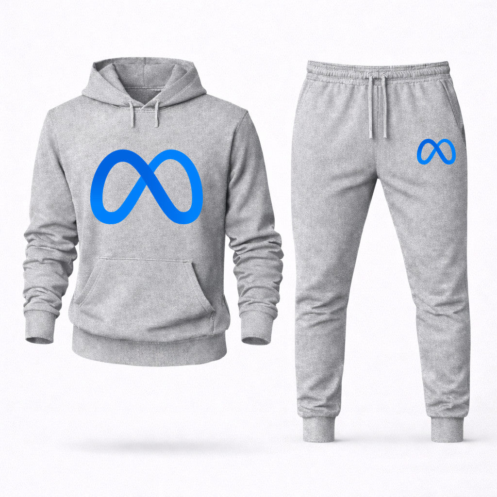 Meta Hoodie and Joggers Set - Grey