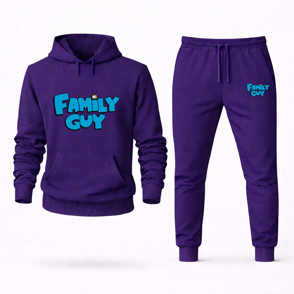 Family Guy Hoodie and Joggers Set - Purple