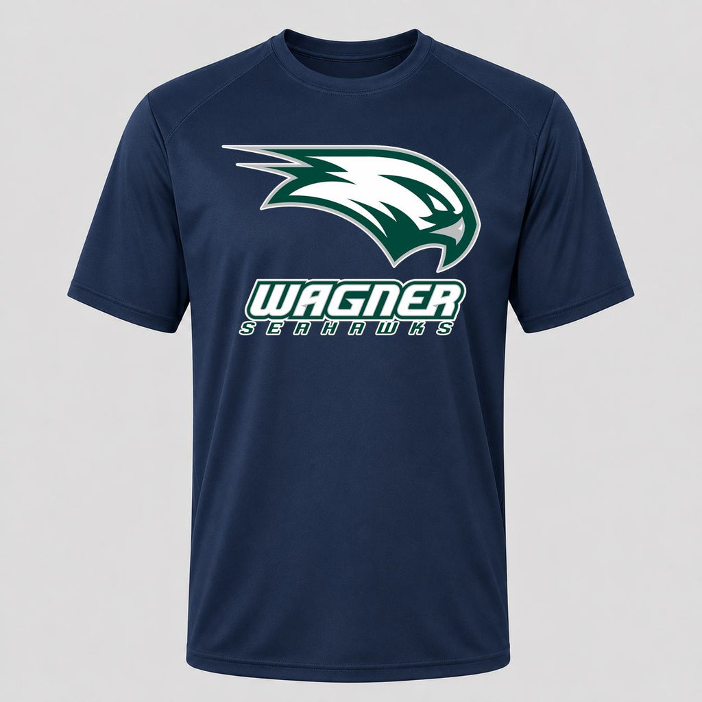 Men's Wagner Seahawks Performance T-Shirt - Navy