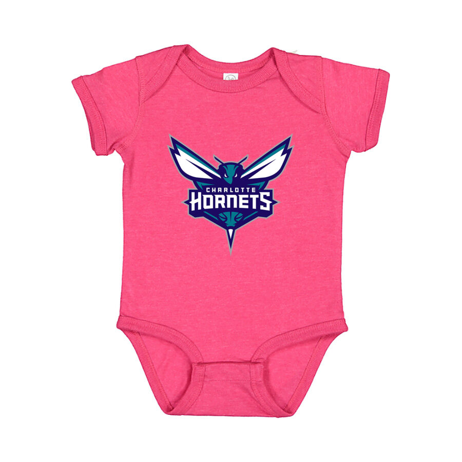 Charlotte Hornets Baby Romper Onesie - Pink
