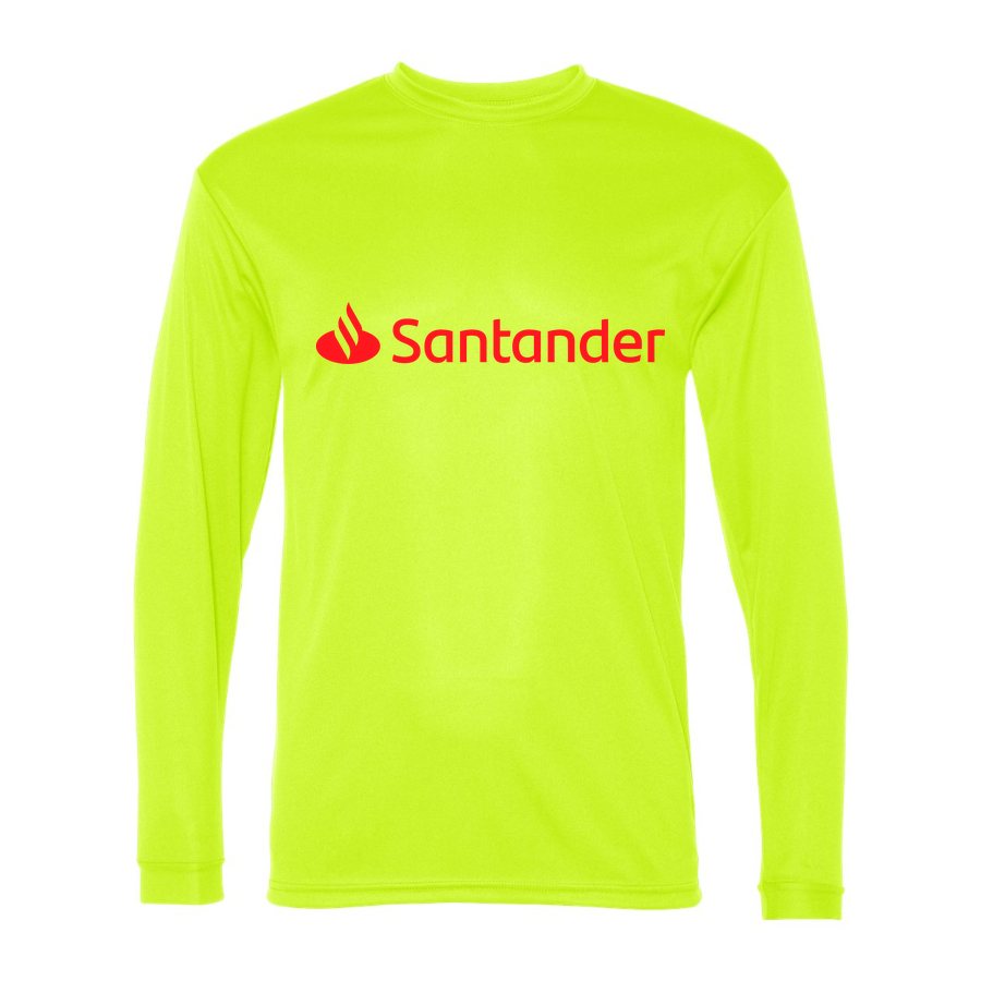 Men's Santander Polyester Long Sleeve T-Shirt - Safety Yellow