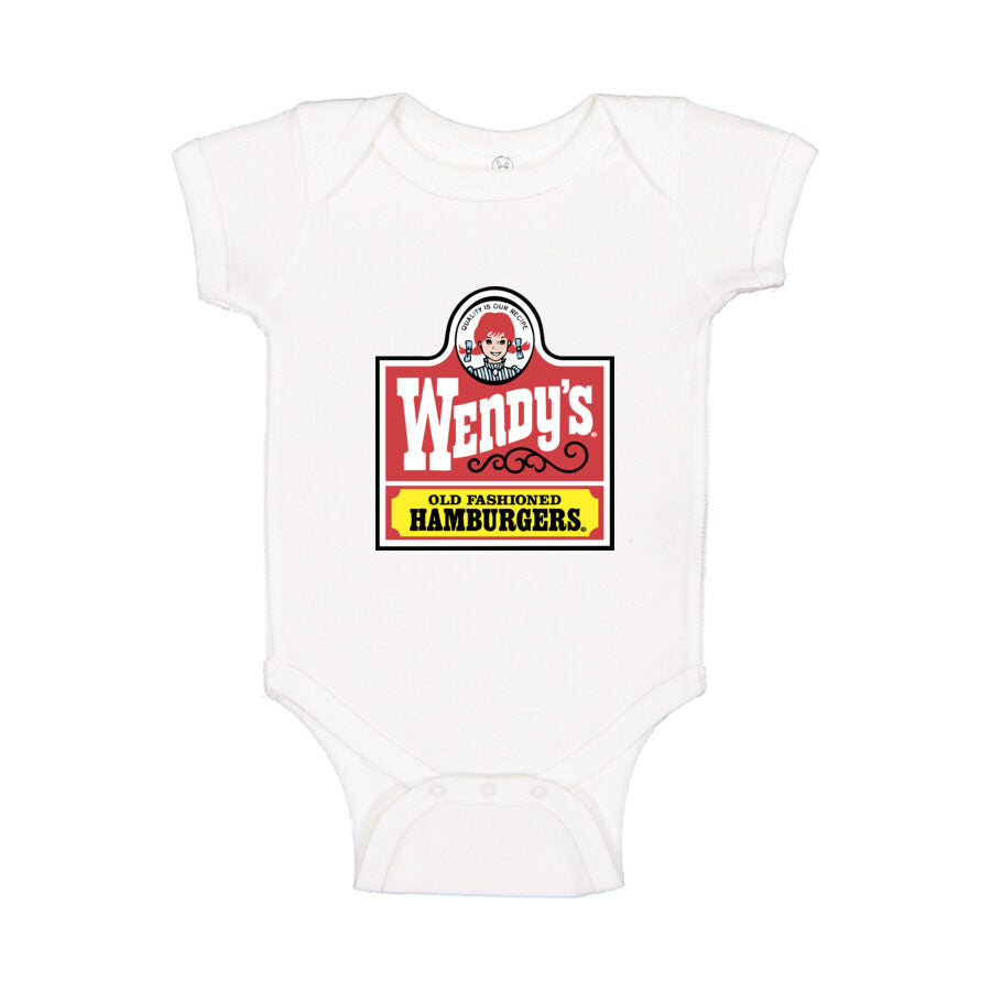 Wendy's Baby Romper Onesie - White