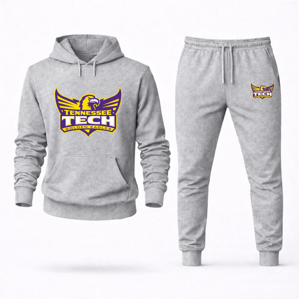Tennessee Tech Golden Eagles Hoodie and Joggers Set - Grey