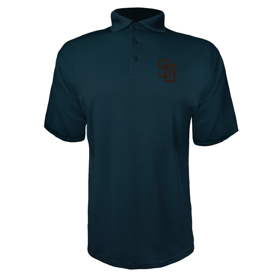Men's San Diego Padres Polyester Polo - Navy