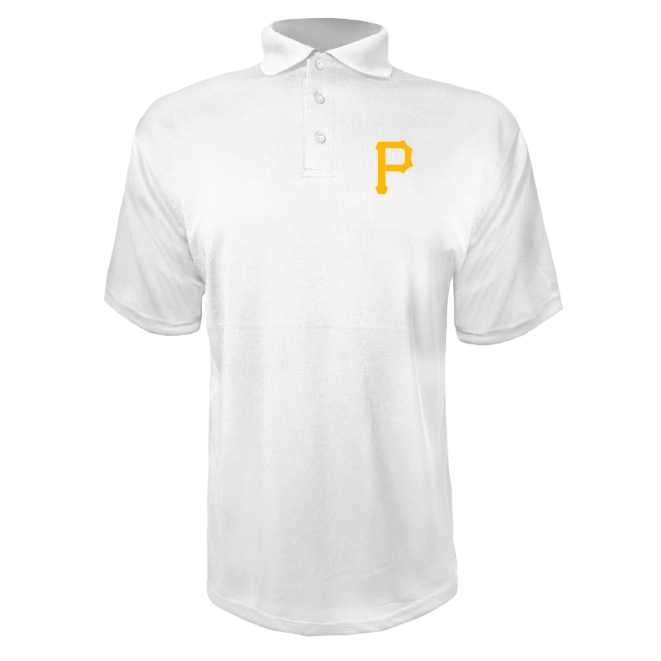 Men's Pittsburgh Pirates Polyester Polo - White