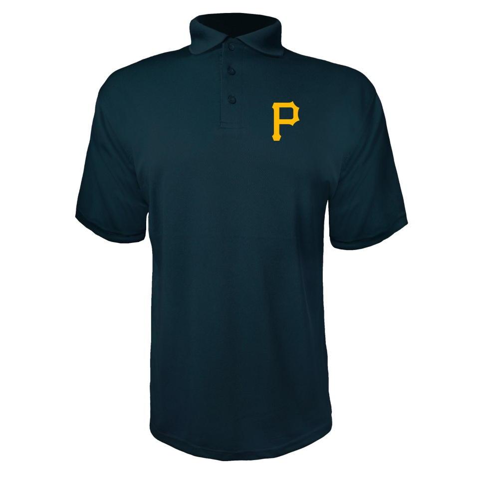 Men's Pittsburgh Pirates Polyester Polo - Navy