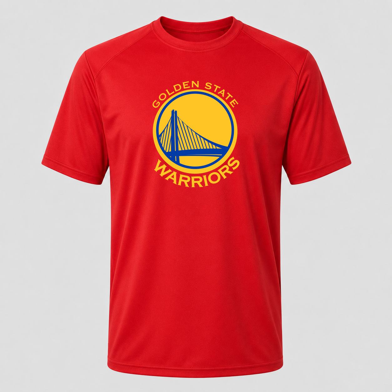 Men's Golden State Warriors Yellow Performance T-Shirt - Red
