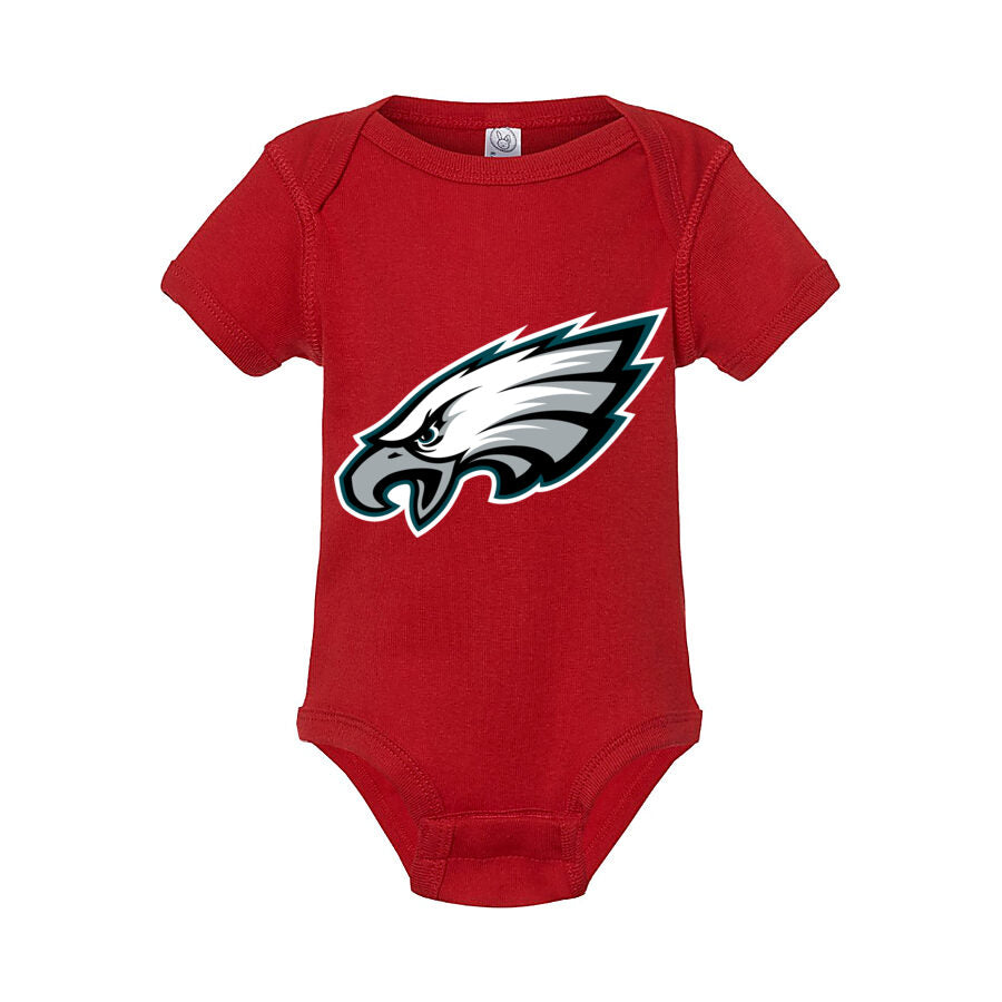 Philadelphia Eagles Baby Romper Onesie - Red