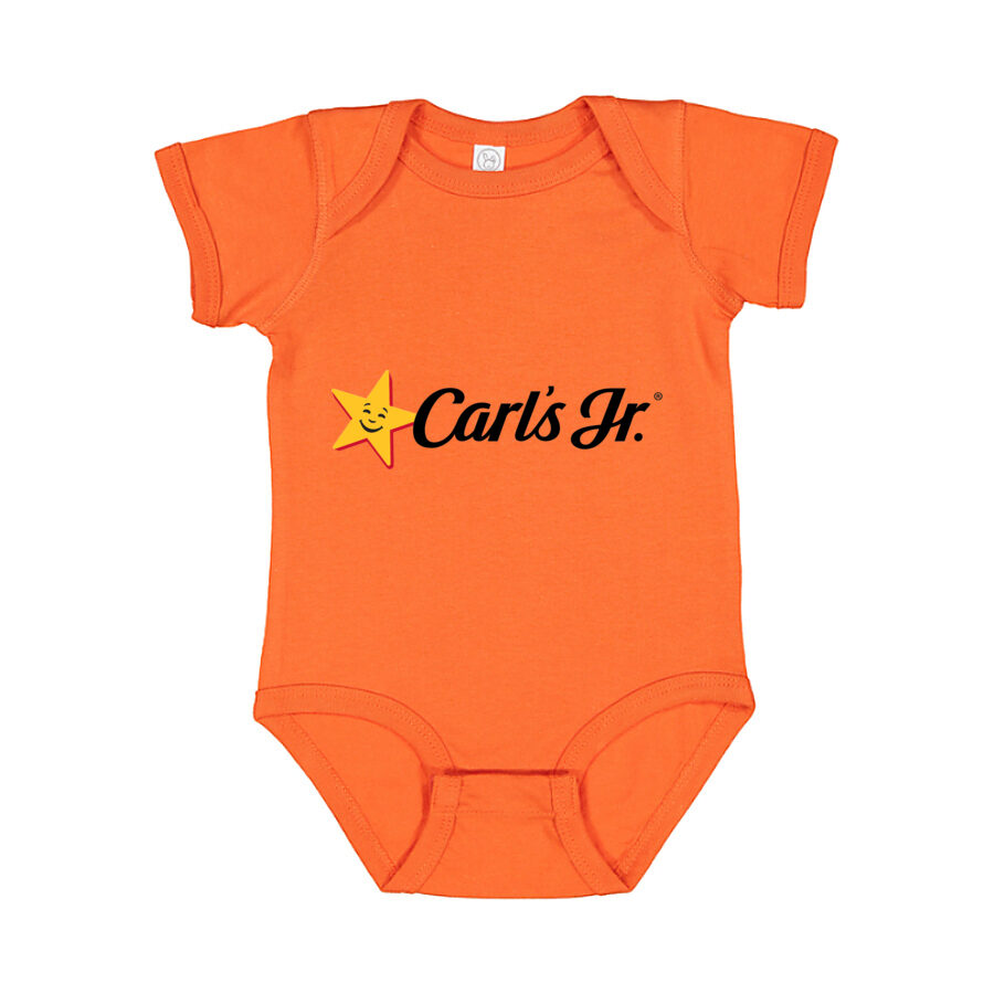 Carl's Jr. Baby Romper Onesie - Orange