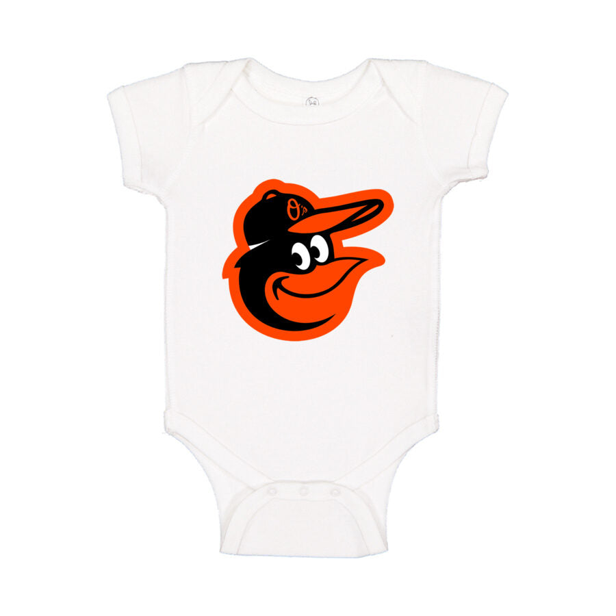 Baltimore Orioles Baby Romper Onesie - White