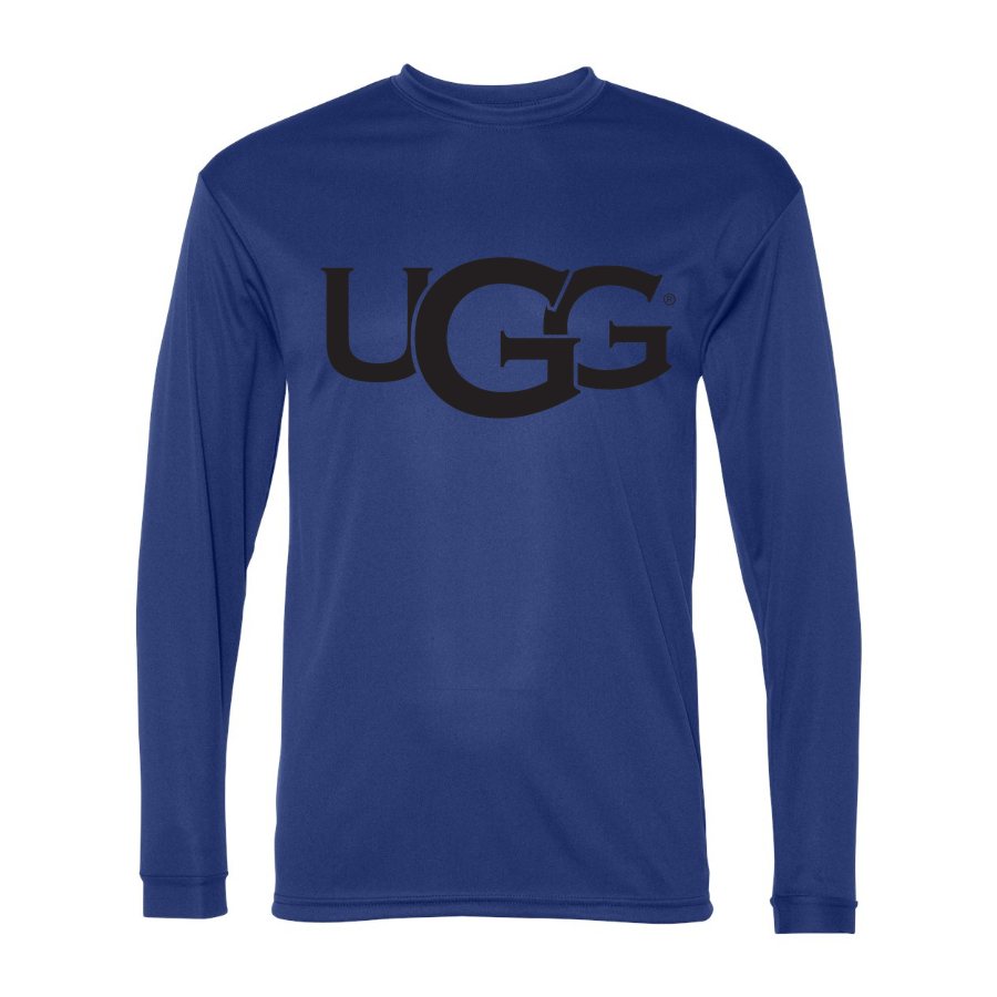 Men's UGG Polyester Long Sleeve T-Shirt - Royal Blue