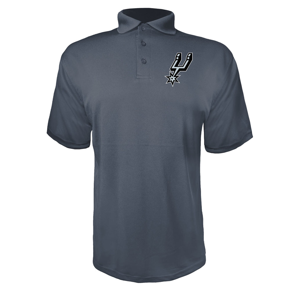 San Antonio Spurs Charcoal polyester polo