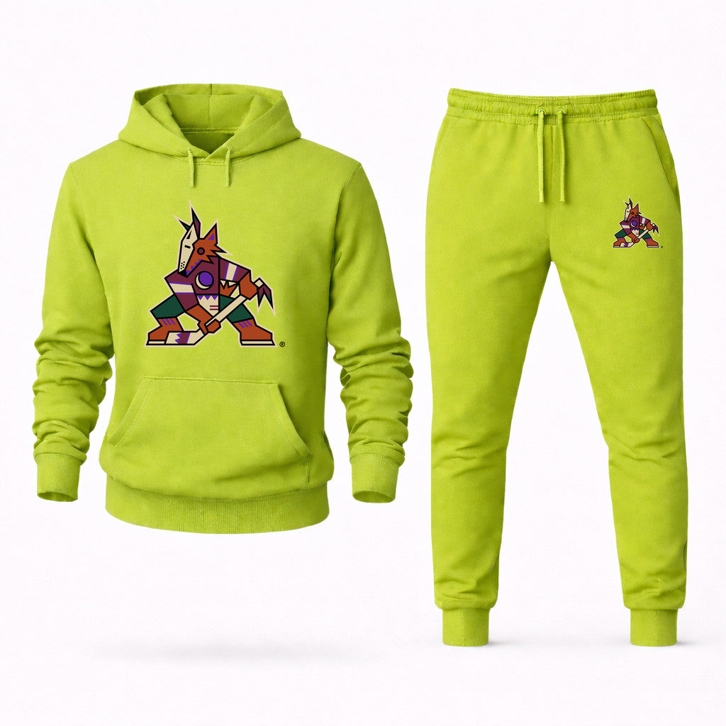 Arizona Coyotes Hoodie and Joggers Set - Lime Green