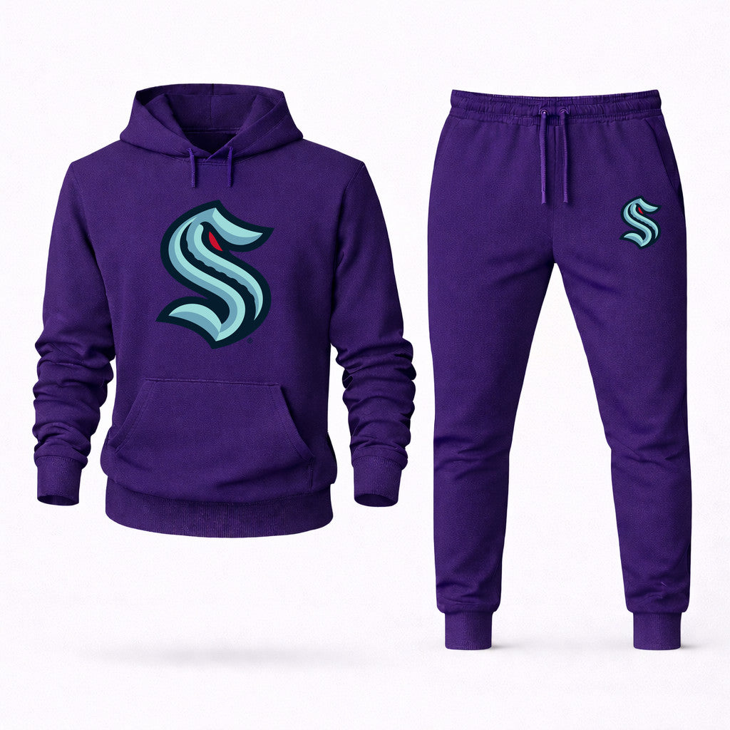 Seattle Kraken Hoodie and Joggers Set - Purple