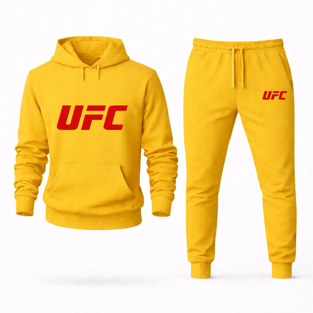 UFC Hoodie and Joggers Set - Yellow