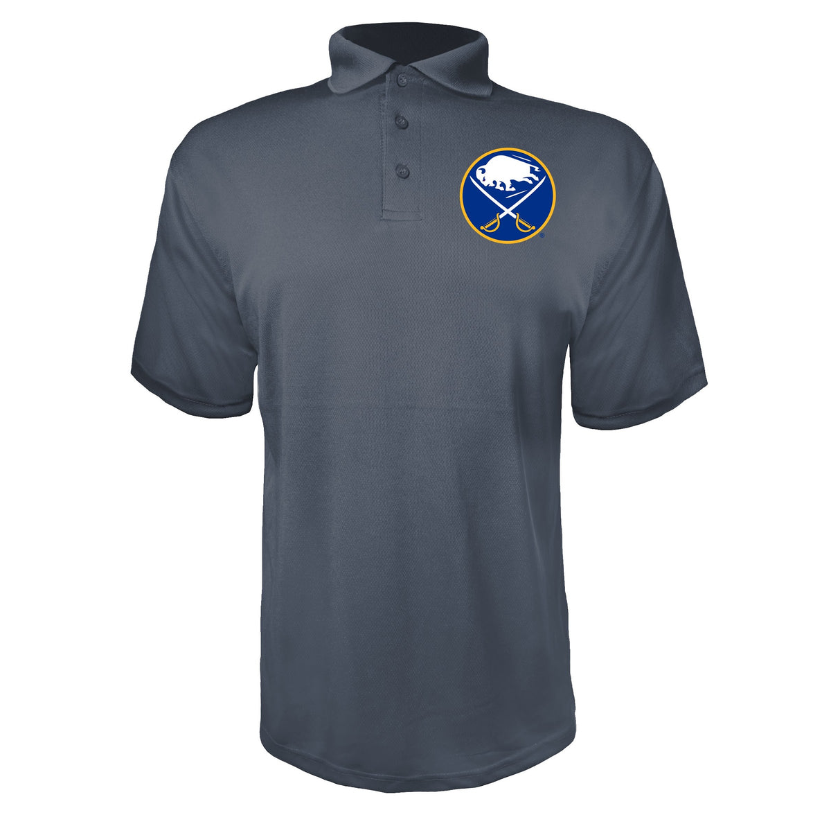 Buffalo Sabres Charcoal polyester polo