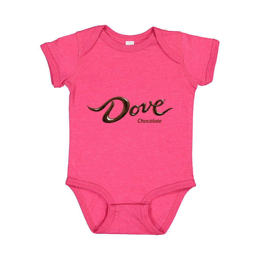 Dove Chocolate Baby Romper Onesie - Pink