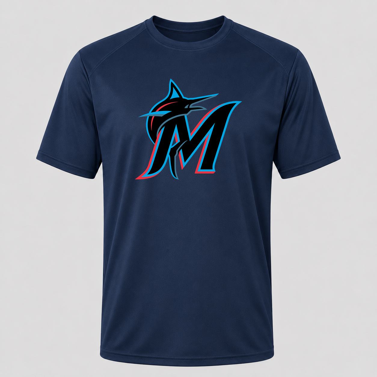 Men's Miami Marlins Performance T-Shirt - Navy